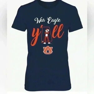 FanPrint Auburn Tigers T-Shirt - Y'All Mascot State Map